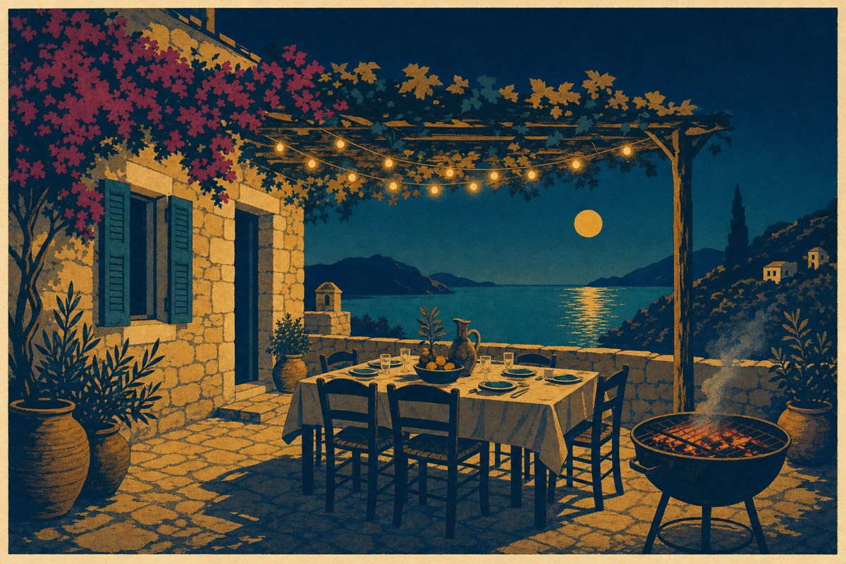 Μπάρμπεκιου στην αυλή