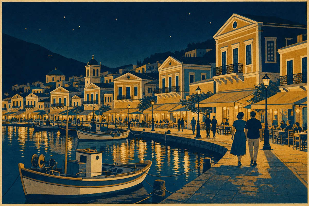 Το λιμάνι τη νύχτα